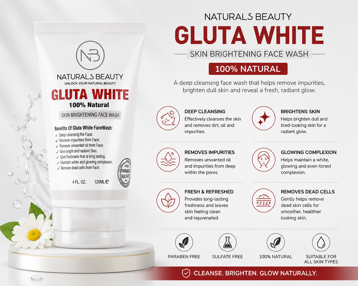 Gluta Skin Brightening Face Wash