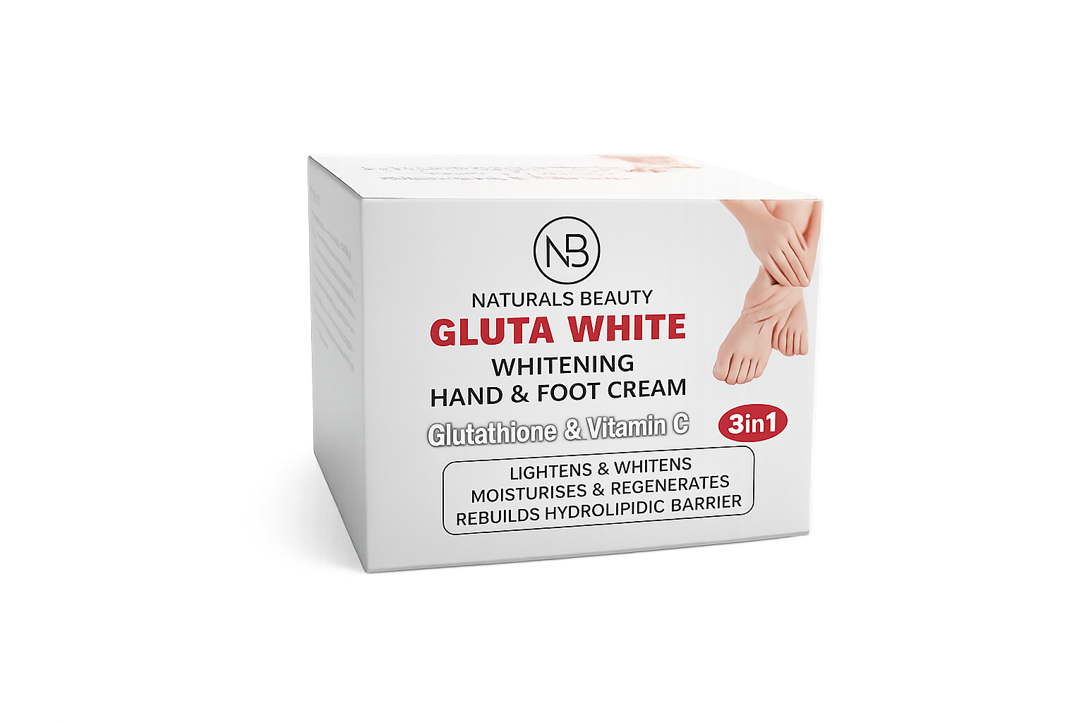 Naturals Beauty Gluta White Whitening Hand & Foot Cream