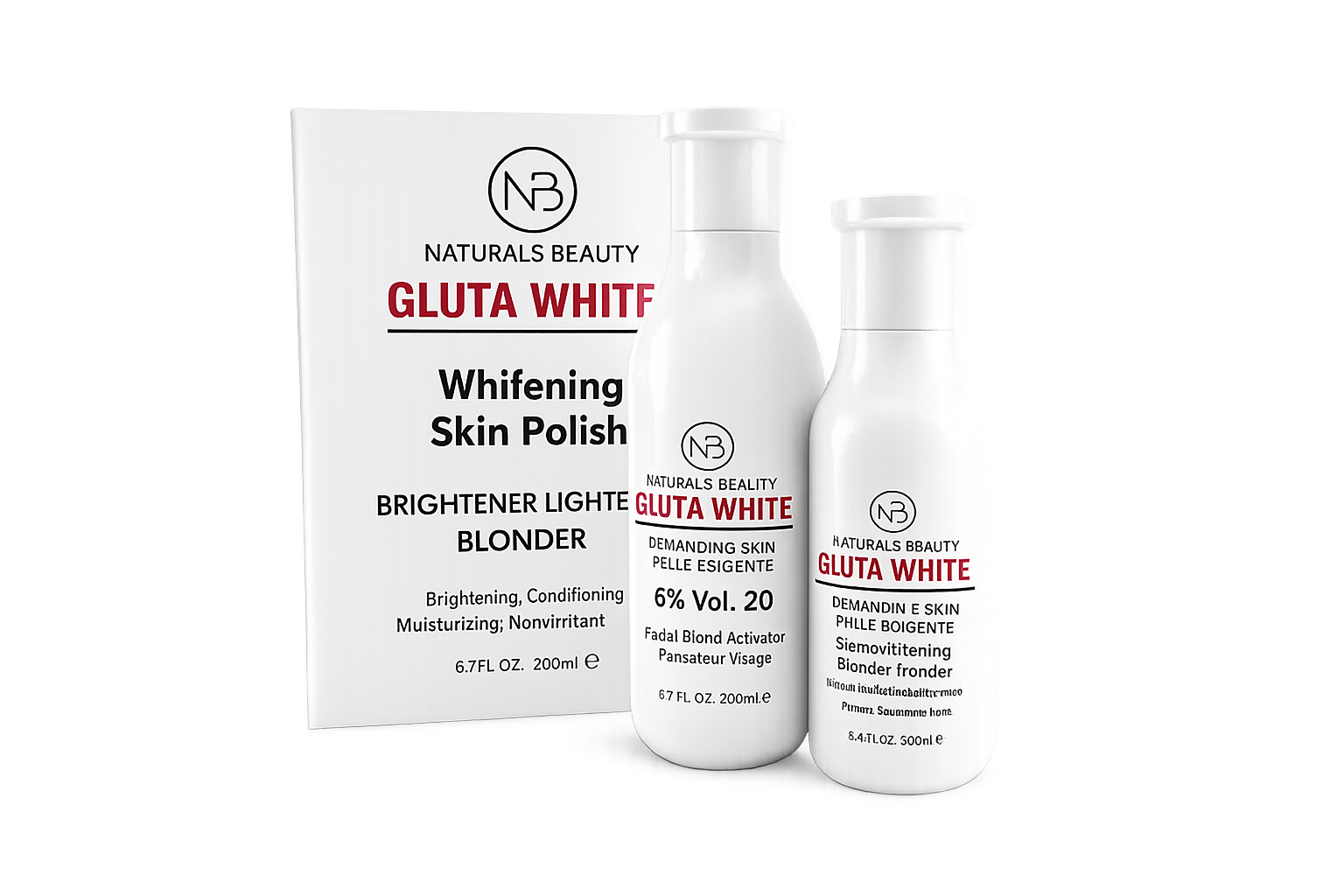 Naturals Beauty Gluta White Whitening Skin Polish