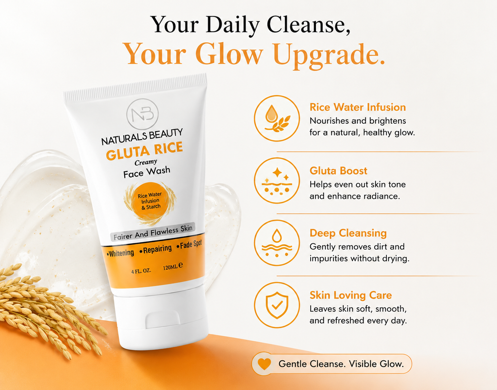 Naturals Beauty Gluta Rice Creamy Face Wash