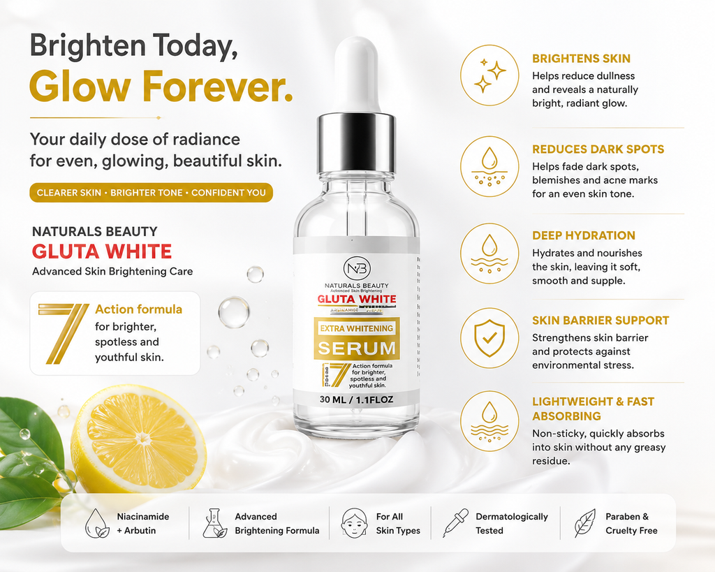 Naturals Beauty Gluta White Extra Whitening Serum